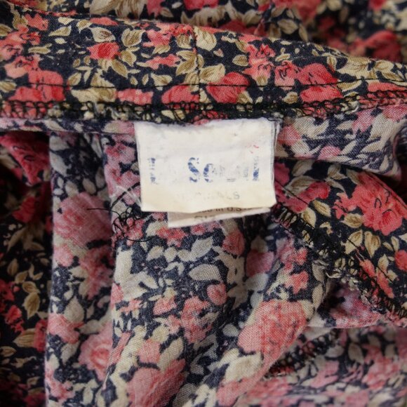 Vintage Retro 1990s Cottage Core Dress Ladies XS S 100% Rayon - Picture 8 of 9